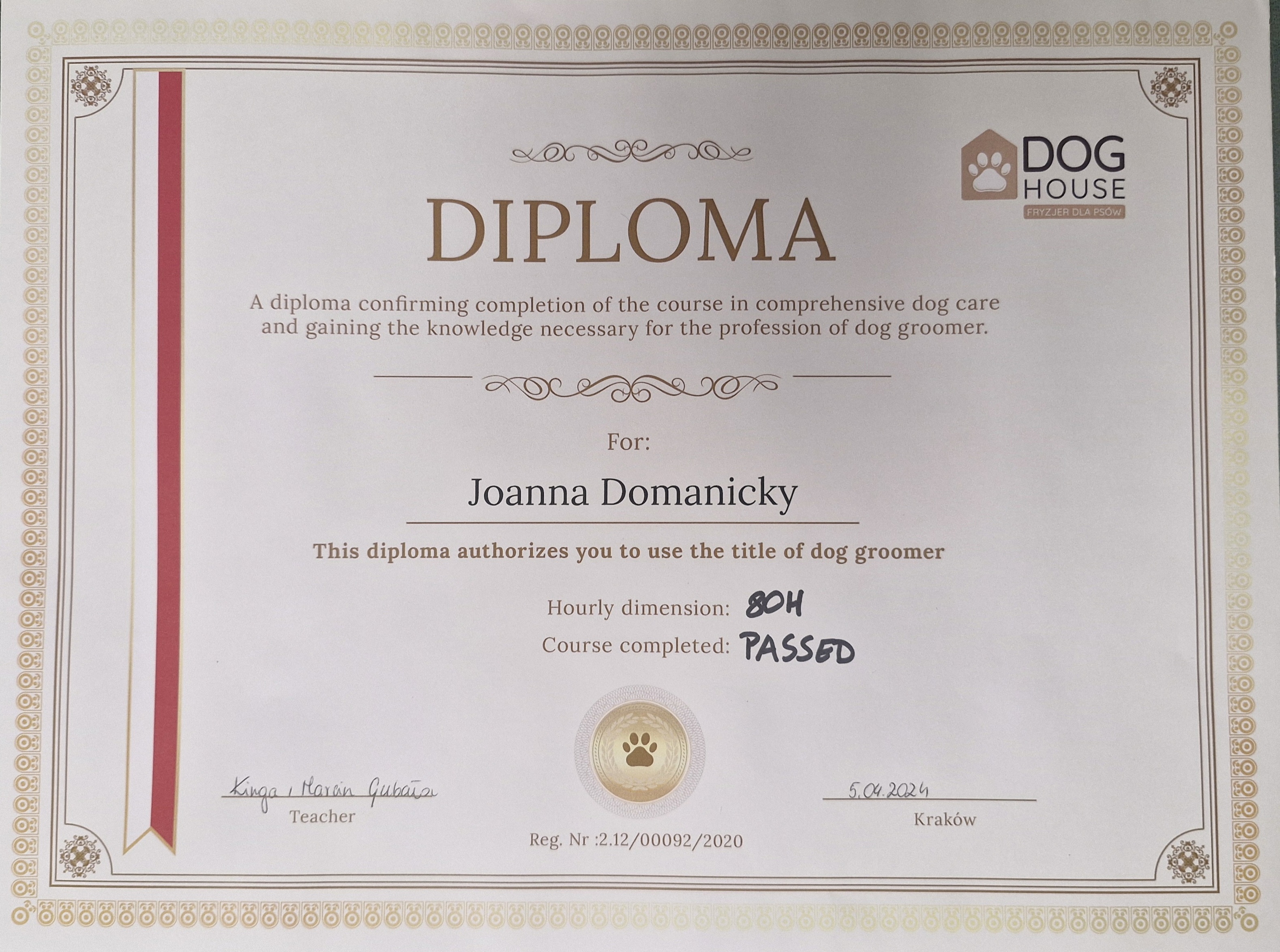 Diplom Issy´s goldene Pfote